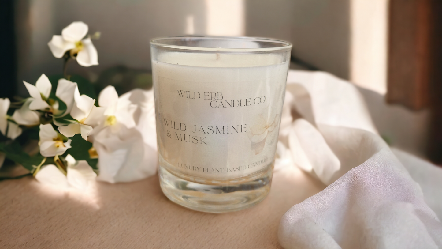 Wild Jasmine & Musk Luxury Candle
