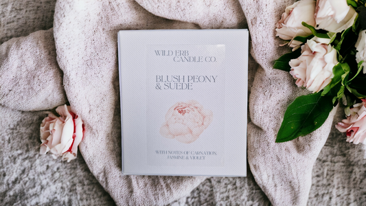 Blush Peony & Suede Candle