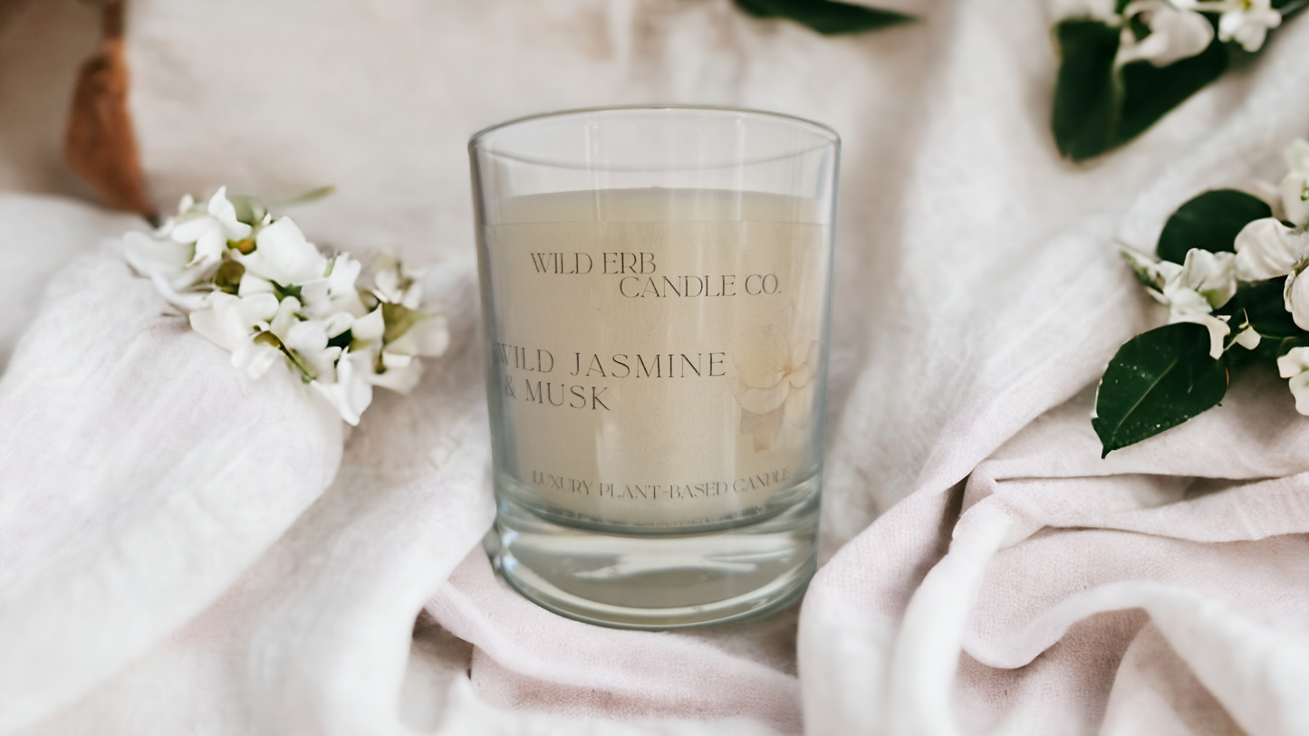 Wild Jasmine & Musk Luxury Candle