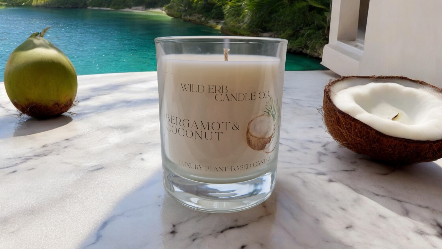 Bergamot & Coconut Luxury Candle