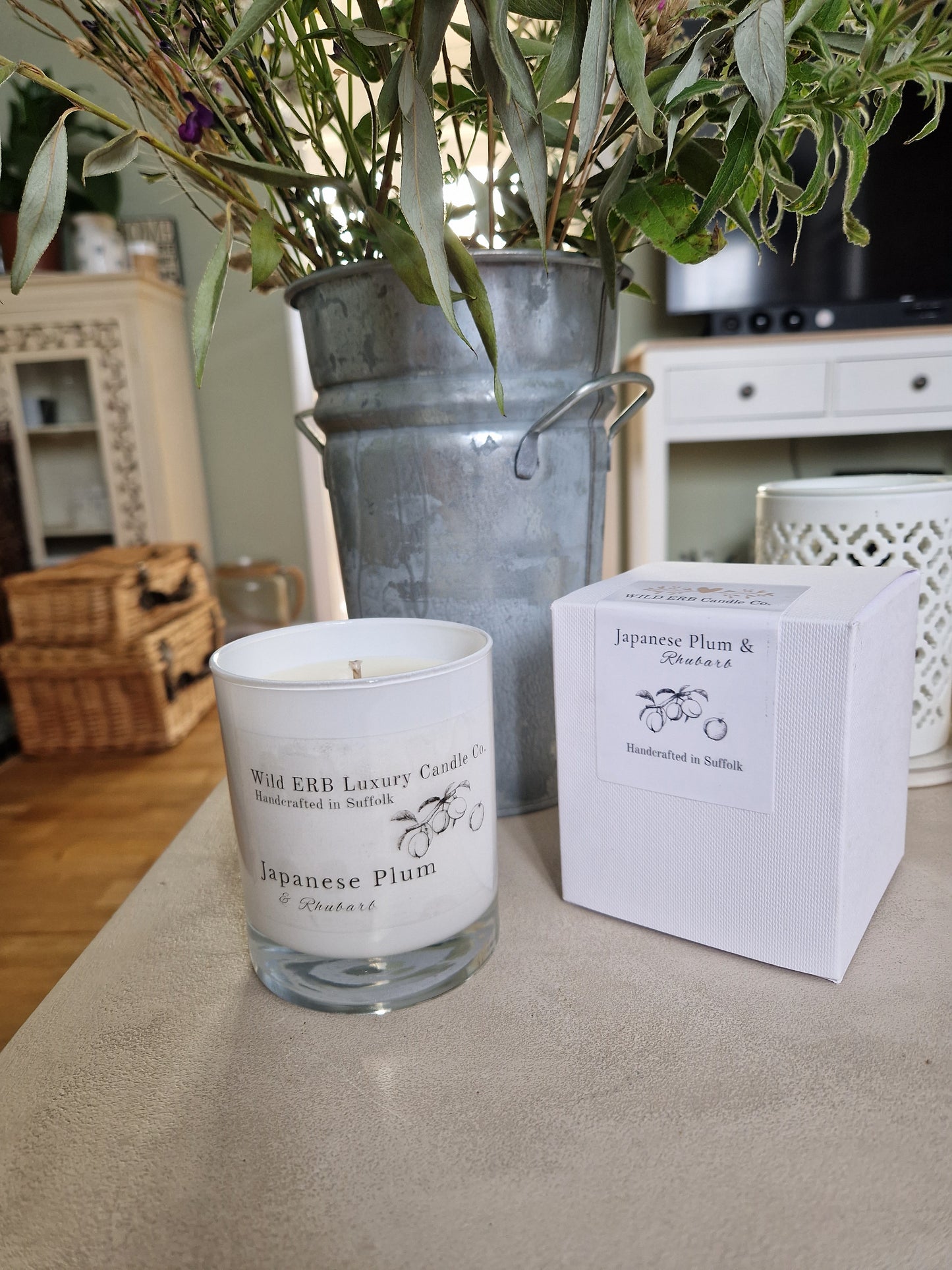 Japanese Plum & Rhubarb Luxury Candle