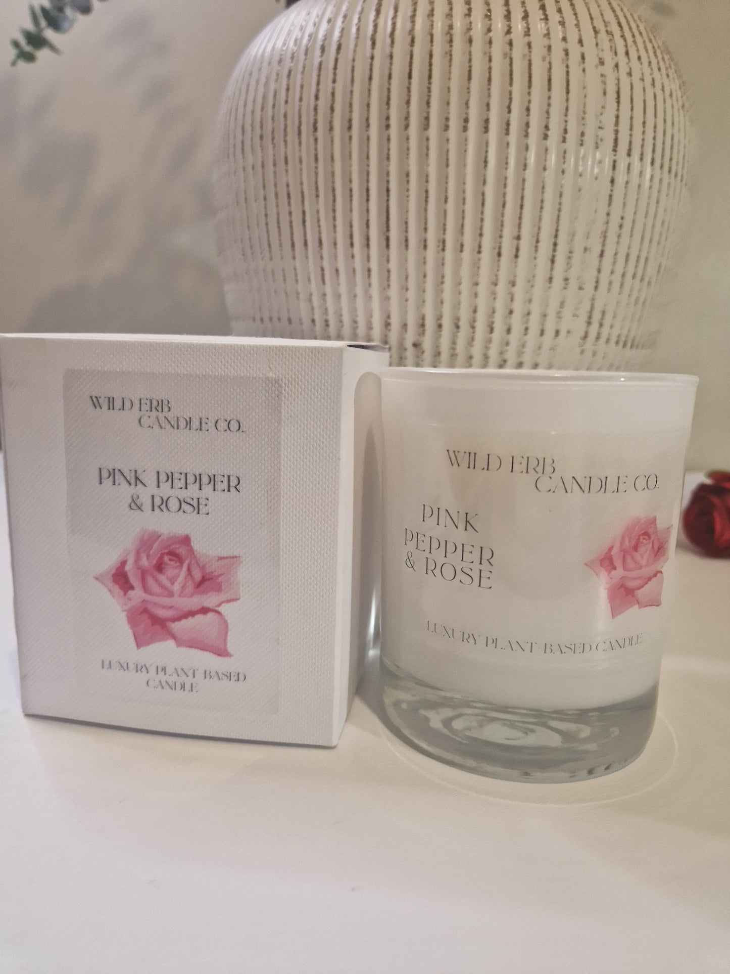 Pink Pepper & Rose Luxury Candle