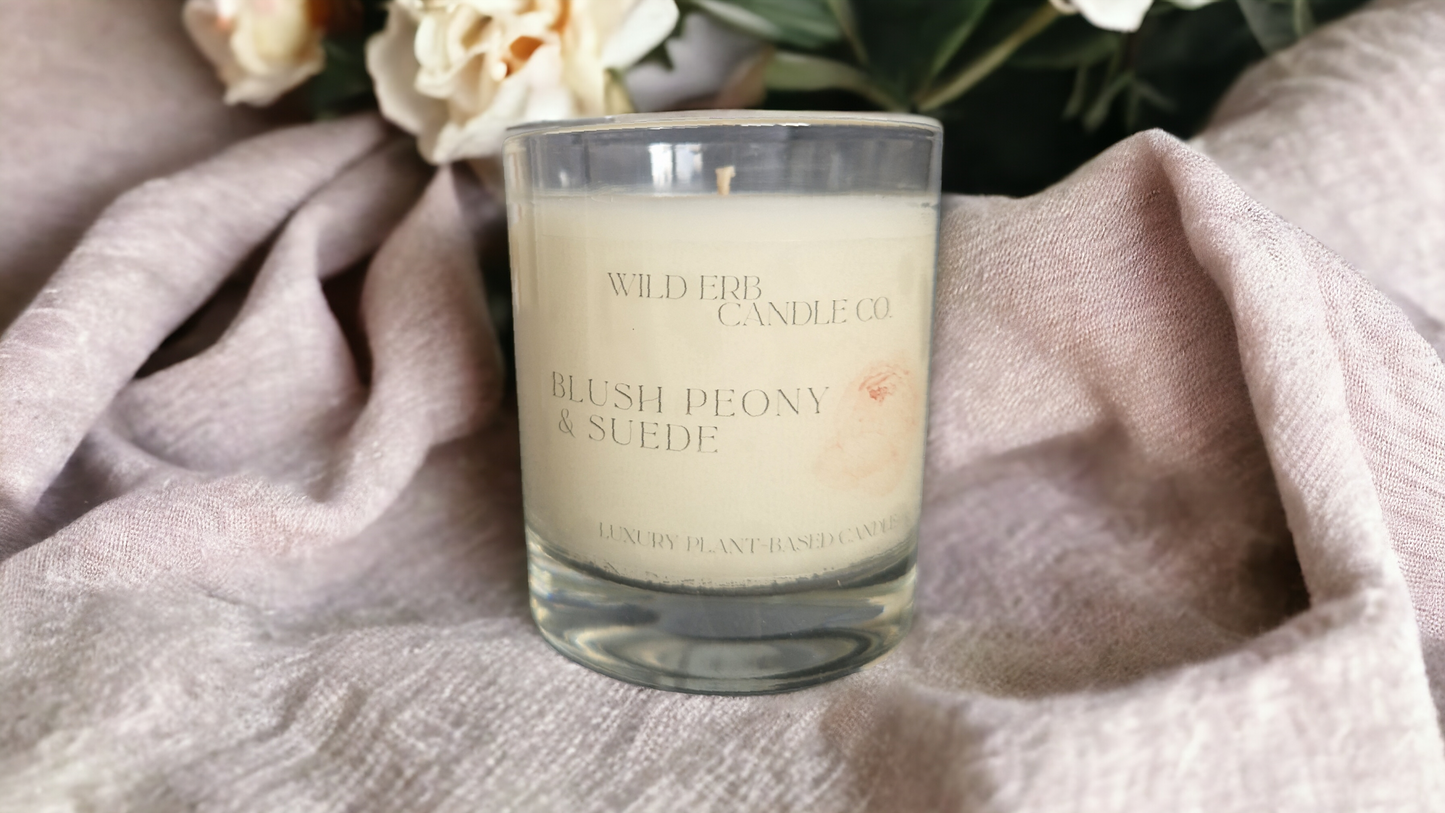 Blush Peony & Suede Candle