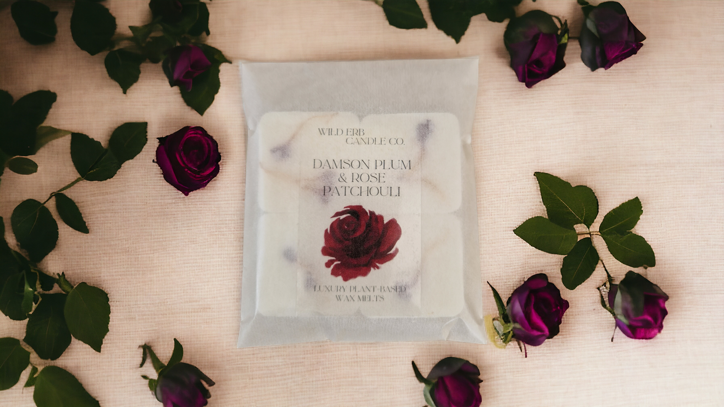 Damson Plum & Rose Patchouli Luxury Wax Melts