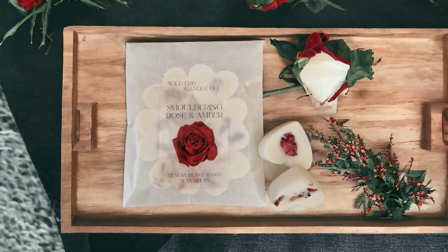 Smouldering Rose & Amber Luxury Wax Melts